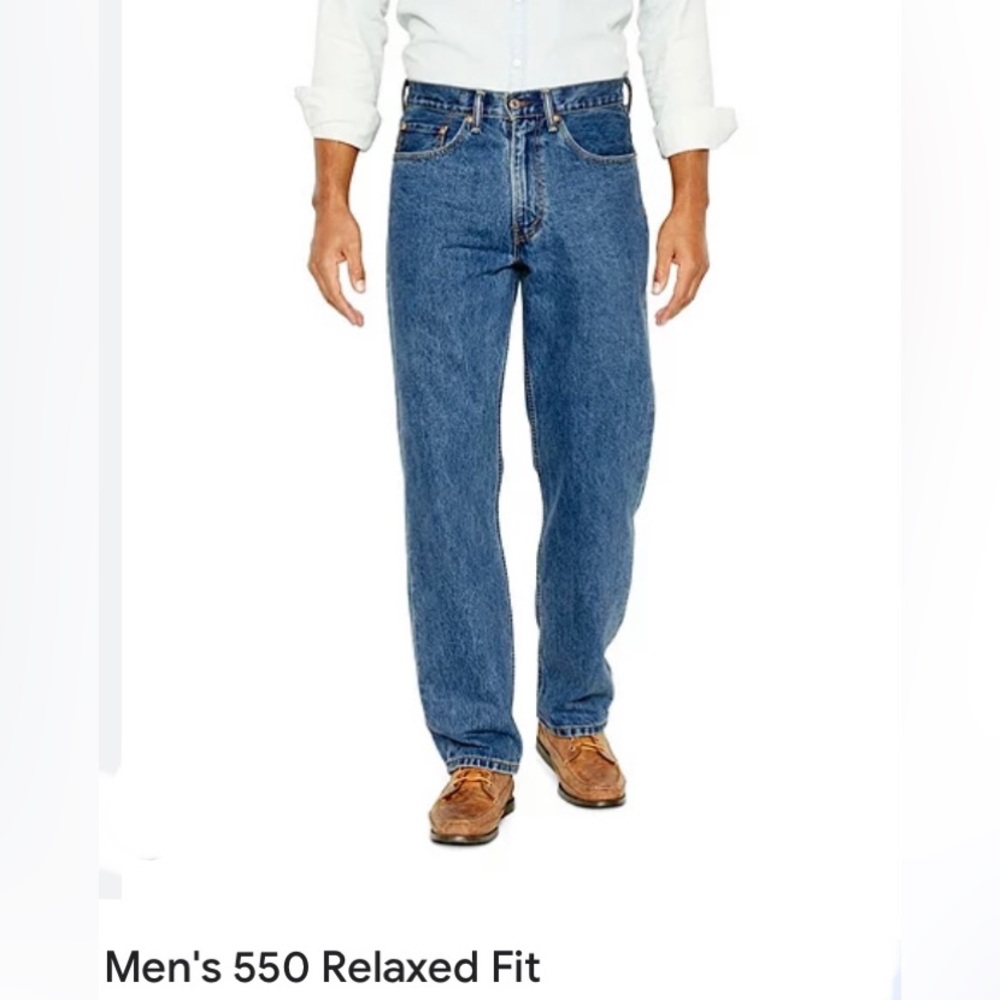 Men’s Levi’s 550 Relaxed Fit Blue Jeans 33 x 32